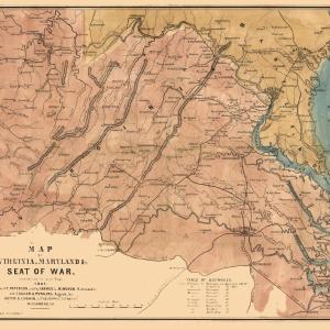 Historical Civil War Map - Virginia Theatre- Ludwig 1861 - 28.80 x 23 - Vintage Wall Art Online Online With Mastercard