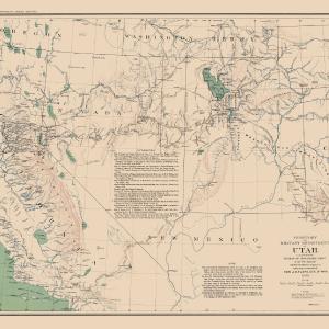 Historical Civil War Map - Utah Tennessee Military Department - Bien 1894 - 36.98 x 23 - Vintage Wall Art Sale Outlet Locations