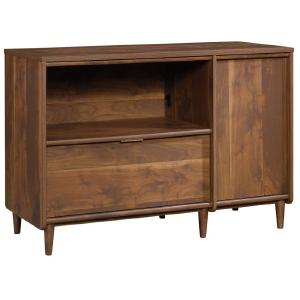 (Scratch & Dent) Sauder Outlet Clifford Place Credenza For 46" TV, Grand Walnut Cheap Sale Many Kinds Of