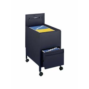 (Scratch & Dent) Safco Outlet Letter Tub File With Drawer, 28"H x 17"W x 25 3/4"D, Black Buy Cheap Wiki