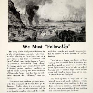1918 Ad Americna Telephone Telegraph Company Wartime Battle Soldiers Image YNG2 Free Shipping Big Sale