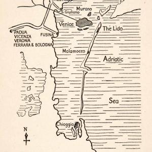 1928 Print Map Venetian Lagoon Italy Europe Treviso Mestre Murano Adriatic XGPC1 Discounts Sale Online