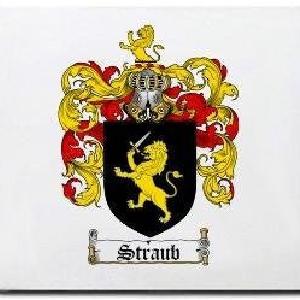 Straub Family Shield / Coat Of Arms Mouse Pad Sale Authentic