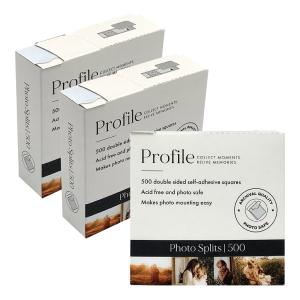 Profile Adhesive Photo Splits 500pk (Bulk 3 Pack Bundle) Discount Best Sale