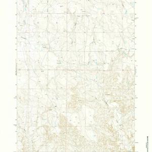 1971 Teckla, WY - Wyoming - USGS Topographic Map v2 Recommend Sale Online