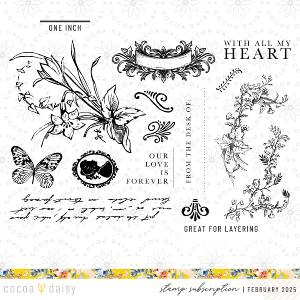 Penelope "With All My Heart" Stamp Set - February 2025 Online Online Outlet Sale