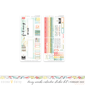 Paperie Calendar Daisy Weeks Sticker Kit February 2023 Marketable Online