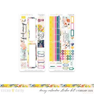 Penelope Calendar Stickers for Daisy Weeks - February 2025 Discount Professional