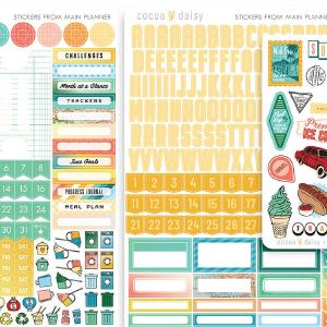 Let's Go Stickers From The Main Planner - June 2024 Free Shipping Geniue Stockist