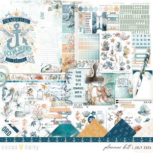 Into The Blue Planner Kit - Choose your insert or notebook July 2024 Pre Order For Sale