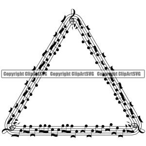 Music Note Piano Key Border Outline Music Notes Lines Triangle White Background Design Element Art Logo Clipart SVG Clearance Clearance Store