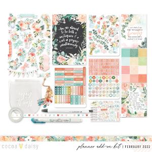 Elegance Blooms Planner Add On February 2022 Hot Sale Cheap Pice