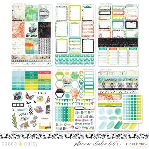 Daily Journal Planner Sticker Kit September 2023 Cheap Perfect