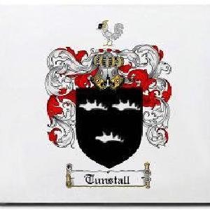 Tunstall Family Shield / Coat Of Arms Mouse Pad For Sale For Sale