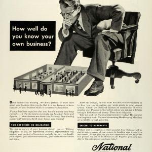 1945 Ad National Cash Register Business Supplies Office Machines Accounting FZ8 Comfortable Cheap Online