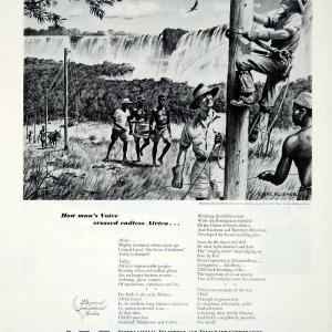 1945 Ad IT&T Internation Telephone Telegraph Chas Rosner Victoria Falls FTM4 Sale Affordable