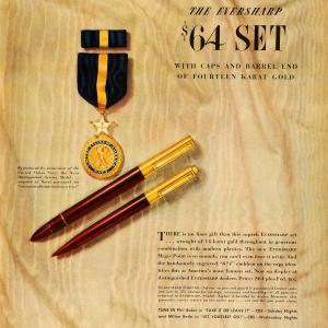 1945 Ad Eversharp Inc Ballpoint Pen Navy Distinguished Service Medal Writing LF4 Best Place For Sale