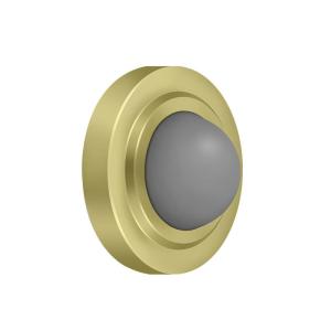 Deltana WBC238U3 Convex Flush Bumper, 2-3/8" Dia, Polished Brass Perfect