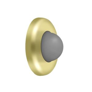 Deltana WBC250U3 Wall Mount Convex Flush Bumper, Polished Brass Online For Sale