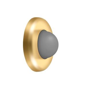 Deltana WBC250CR003 Wall Mount Convex Flush Bumper, Lifetime Brass Discount Sale Online