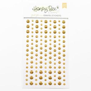 Honey Bee Stamps - Enamel Stickers - Gold Glimmer Order Cheap Pice