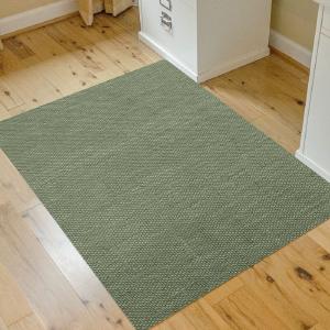 Sage Barbury Weave Straight Rectangular Chair Mat K8751 Cheap Sale For Cheap