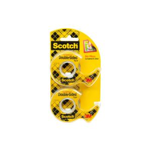 Scotch Double Sided Tape 137DM-2, 1/2 in x 400 in 2 Pack Limited Edition Cheap Pice