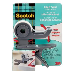 Scotch Desktop Tape Dispenser C19-CLIP-SR, 1 Dispenser Outlet Great Deals
