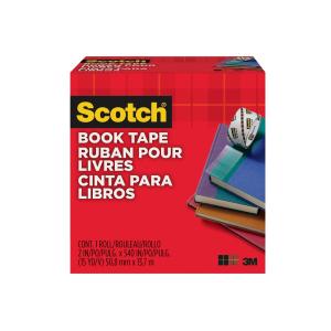 Scotch Book Tape, 845-200, 2 in x 540 in (50,8 mm x 13,7 m) Outlet Footaction