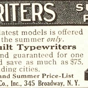 1916 Original Ad Typewriter American Writing Machine - ORIGINAL ADVERTISING Free Shipping Good Selling