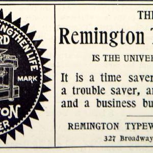 1903 Ad Vintage Remington Standard Typewriter Antique Machine Trademark  YSM2 Sale Outlet Locations