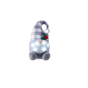 Morgan Fashions M677144 Greg The Gnome LED Halloween Door Stopper, Gray/White Sale Real