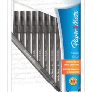 Paper Mate 9333499 Write Bros. Stick Medium Pens, Black Professional Online