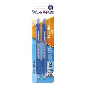 Paper Mate 2095466 Profile Gel Retractable Gel Pen, Blue, 2 Pack 2025 New Cheap Pice
