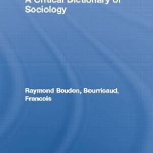 Critical Dictionary of Sociology - Paperback / softback Sale Purchase