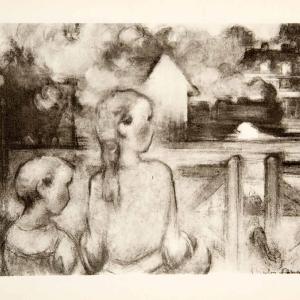 1931 Photogravure Railway Children Train Station House Track Landscape XAT8 Clearance Cheap Real