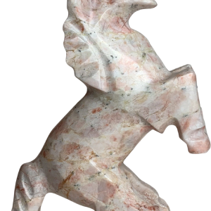 Pink Soapstone Mini Bucking Bronco Figurine Cheap Manchester Great Sale