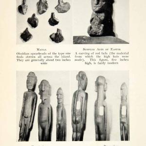 1931 Print Mataa Spearheads Red Tufa Carving Wooden Marionettes Easter XGXC1 Official Site For Sale