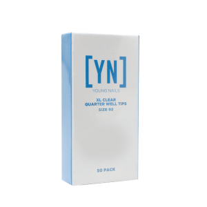 XL Clear Quarter Well Nail Tips 50 PK, Size 02 Cheap Pice Store