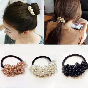 Women Accessories - Headbands Ponytail Holder Girls Scrunchies Vintage Elastic Hair Bands Rubber Rope Headdress Discount Low Cost
