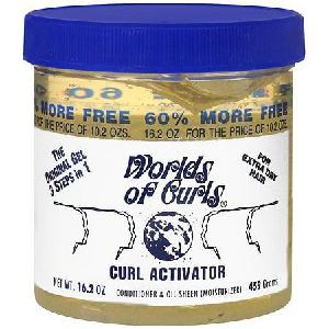 Worlds Of Curls Curl Activator Conditioner & Oil Sheen Gel - Extra Dry Hair 400ml Manchester Great Sale Online