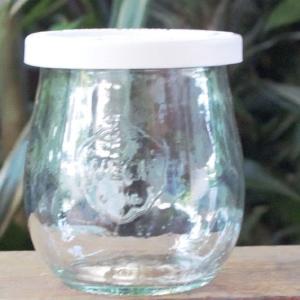 1 x 220ml Mini Tulip Jar  with WHITE STORAGE LID Clearance In China