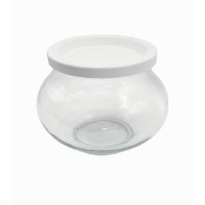 1 x 500ml Deco Jar with WHITE STORAGE LID Finishline For Sale