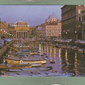 AK Trieste. Il Canale e Chiesa di Sant'Antonio. Cheap Explore