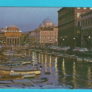 AK Trieste. Il Canale e Chiesa di Sant'Antonio. Outlet Purchase