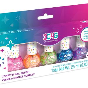 3C4G: Confetti Nail Polish - 5-Pack Best Wholesale For Sale