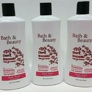 (LOT 3) BATH & BEAUTY CHERRY BLOSSOM BODY WASH Refreshing Magnetic Fresh 20 ozEa Cheap Sale Excellent