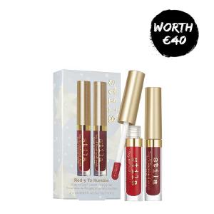 Stila Red-y To Rumble Liquid Lipstick Duo Gift Set Discontinued Pre Order For Sale