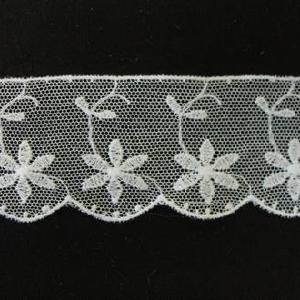 Tylsblonde med blomster, hvid, 1m Purchase Sale Online