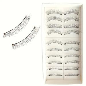 10 Pairs False Fake Eyelashes Cheap Original
